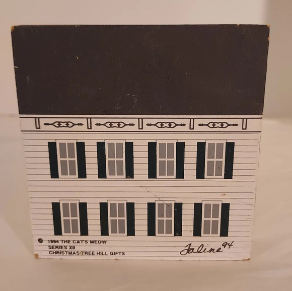 Vintage 1994 The Cat's Meow Christmas Tree Hill Gifts Shelf Sitter - Picture 3 of 7